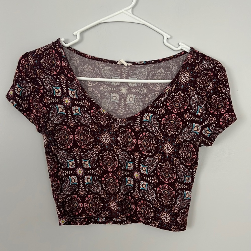 Patterned crop top